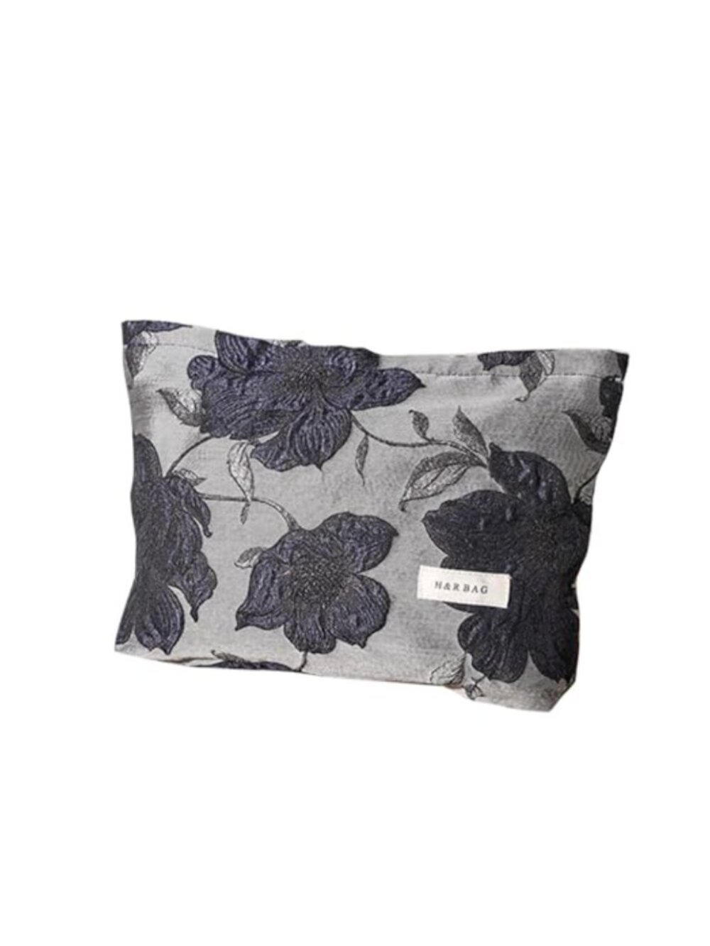 Jacquard Cosmetic Bag Toiletry Organizer Cotton Lined Travel Makeup Pouch